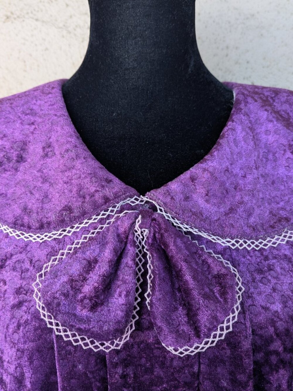 💜Vintage Purple Velvet Painters Smock Costume - Picture 3 of 12
